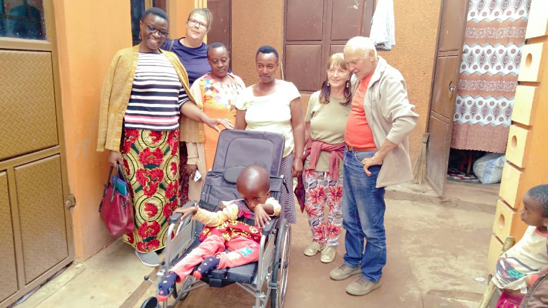 Therapist working with child using sensory tools