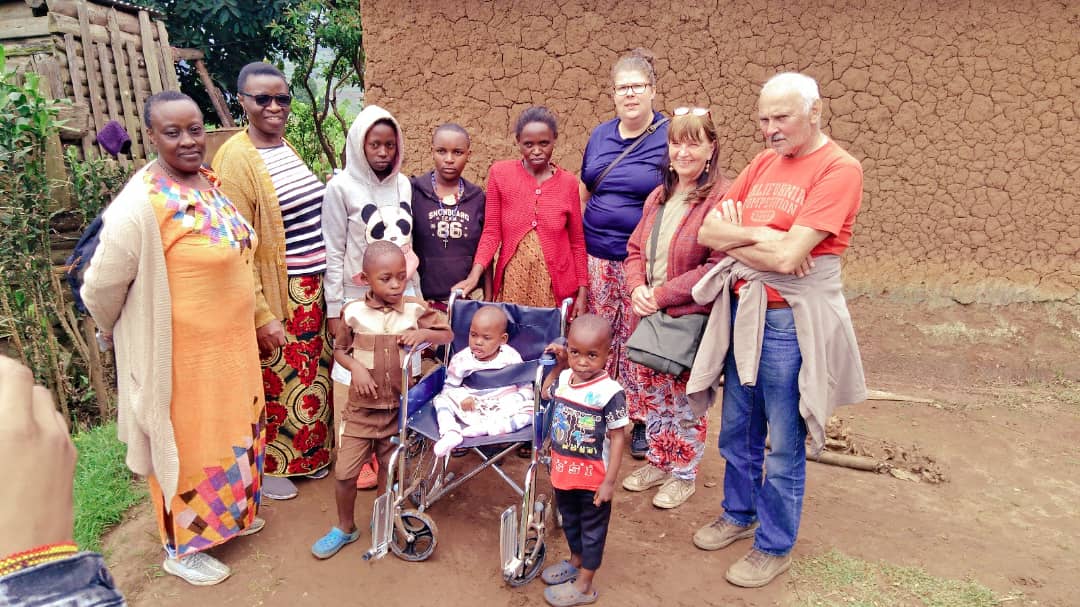 Children happy with new wheelchairs