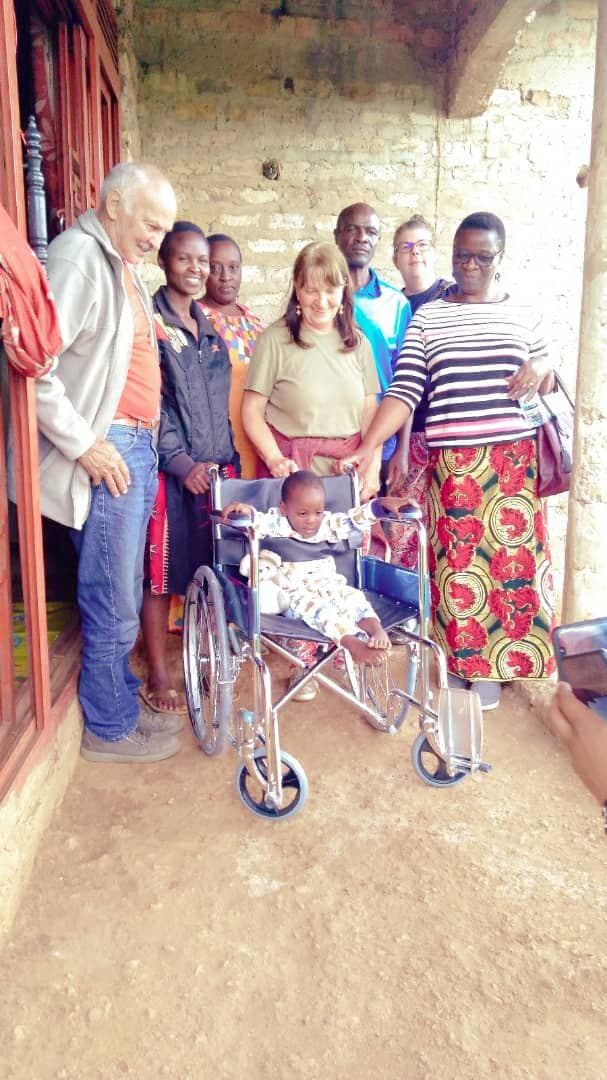 Children happy with new wheelchairs